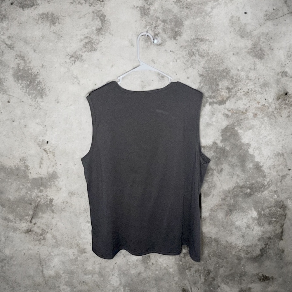 Women's Black Muscle Wide Strap Tank Top Just Breathe and Believe Dragonfly 4X - Picture 3 of 5